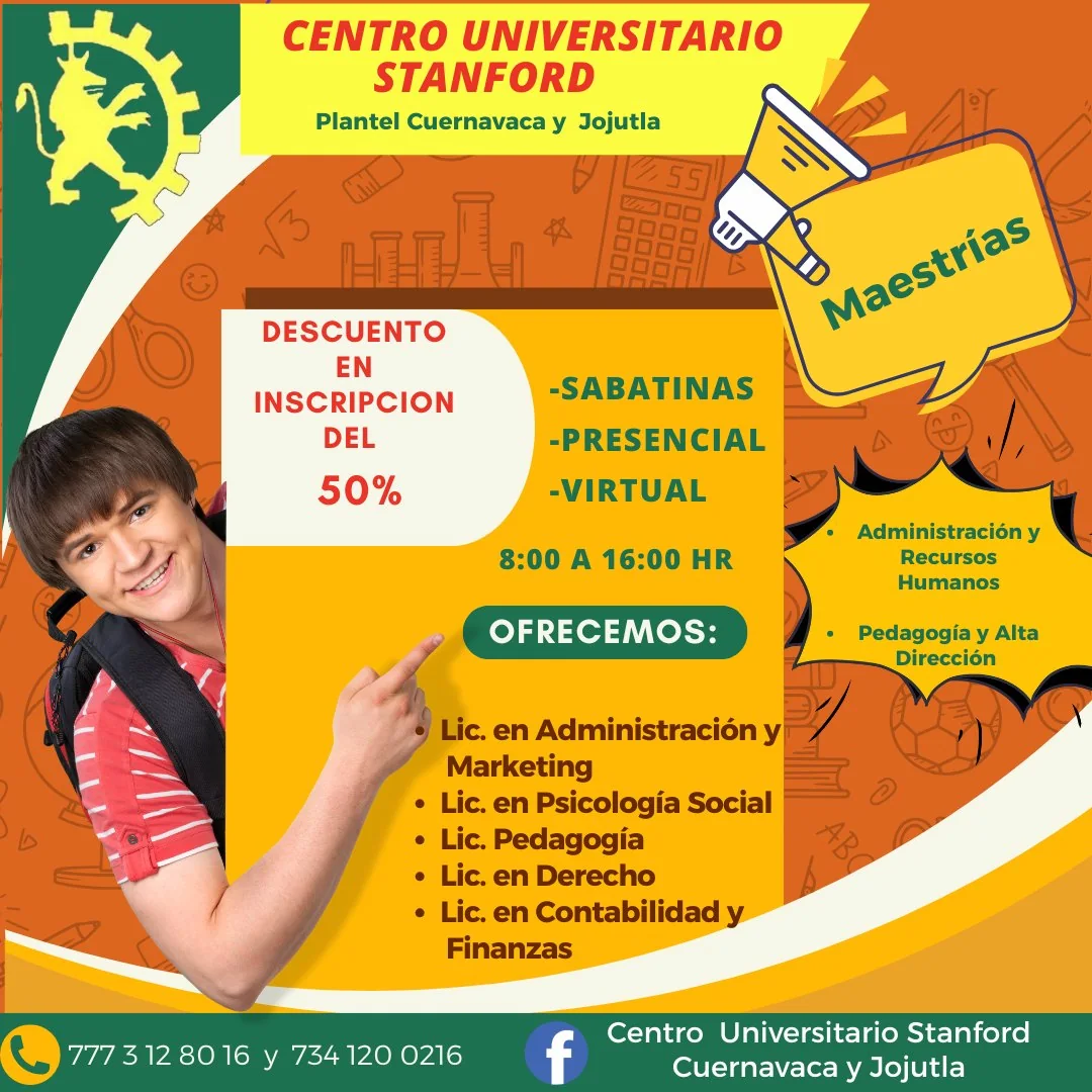 Oferta académica y maestrías Stanford